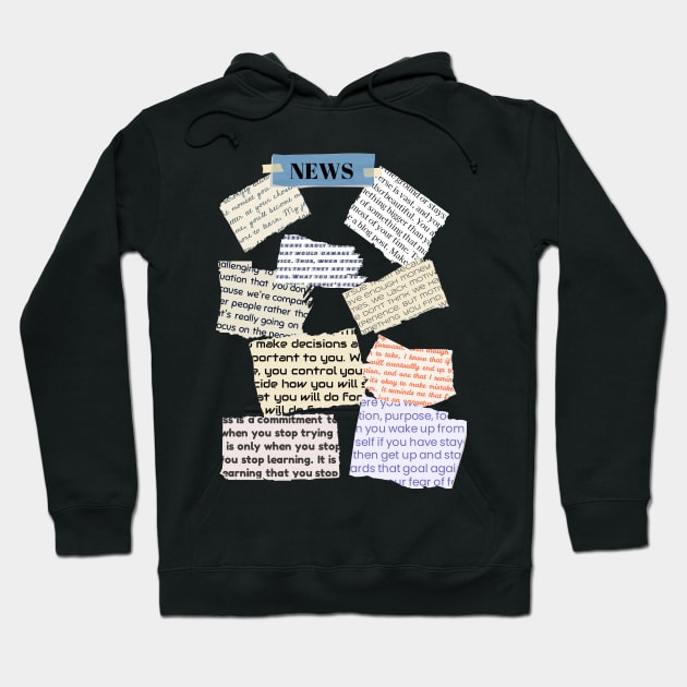 News Notes Hoodie by Wear Dinkum715